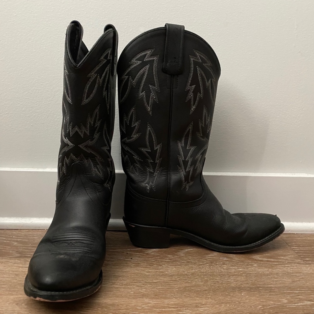 Black cowboy boots